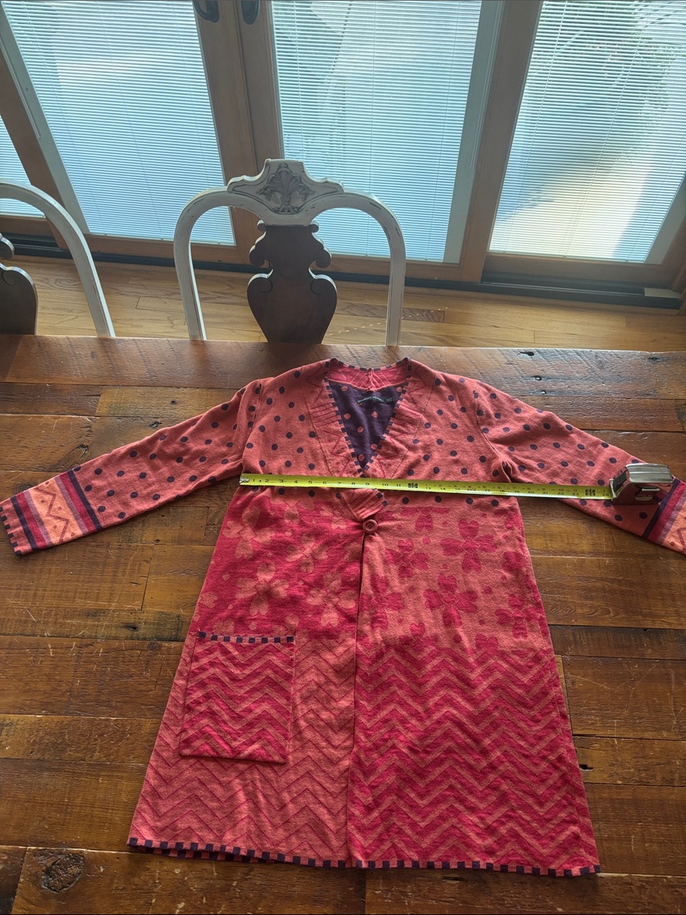 Woman’s Gudrun Sjoden Long Sweater with Button Size M.